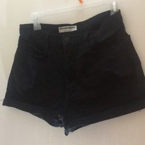 American apparel denim shorts